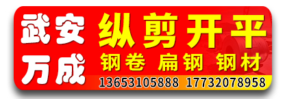 万成纵剪开平 钢卷 扁钢 钢材