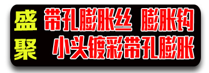 盛聚带孔膨胀螺丝  膨胀钩