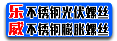 乐威不锈钢膨胀螺丝 不锈钢光伏螺丝