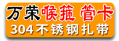 万荣喉箍管卡 304不锈钢扎带