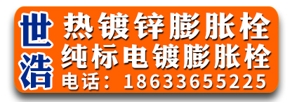 世浩热镀锌膨胀栓 纯标电镀膨胀螺栓
