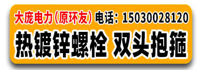 大庞电力（原环友）热镀锌螺栓 双头抱箍