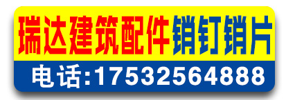 瑞达建筑配件销钉销片  对拉片