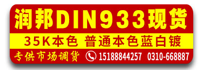 河北润邦DIN933螺栓 